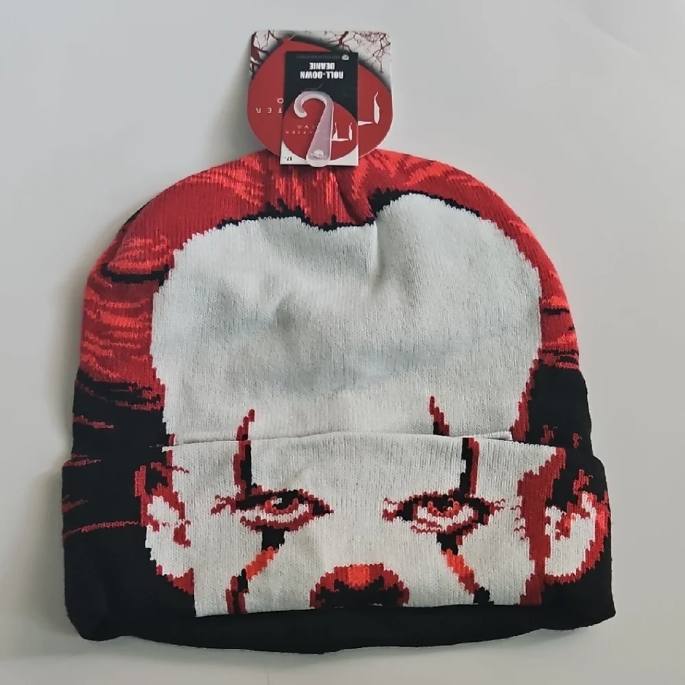 Chapter Red and Black Knit Beanie